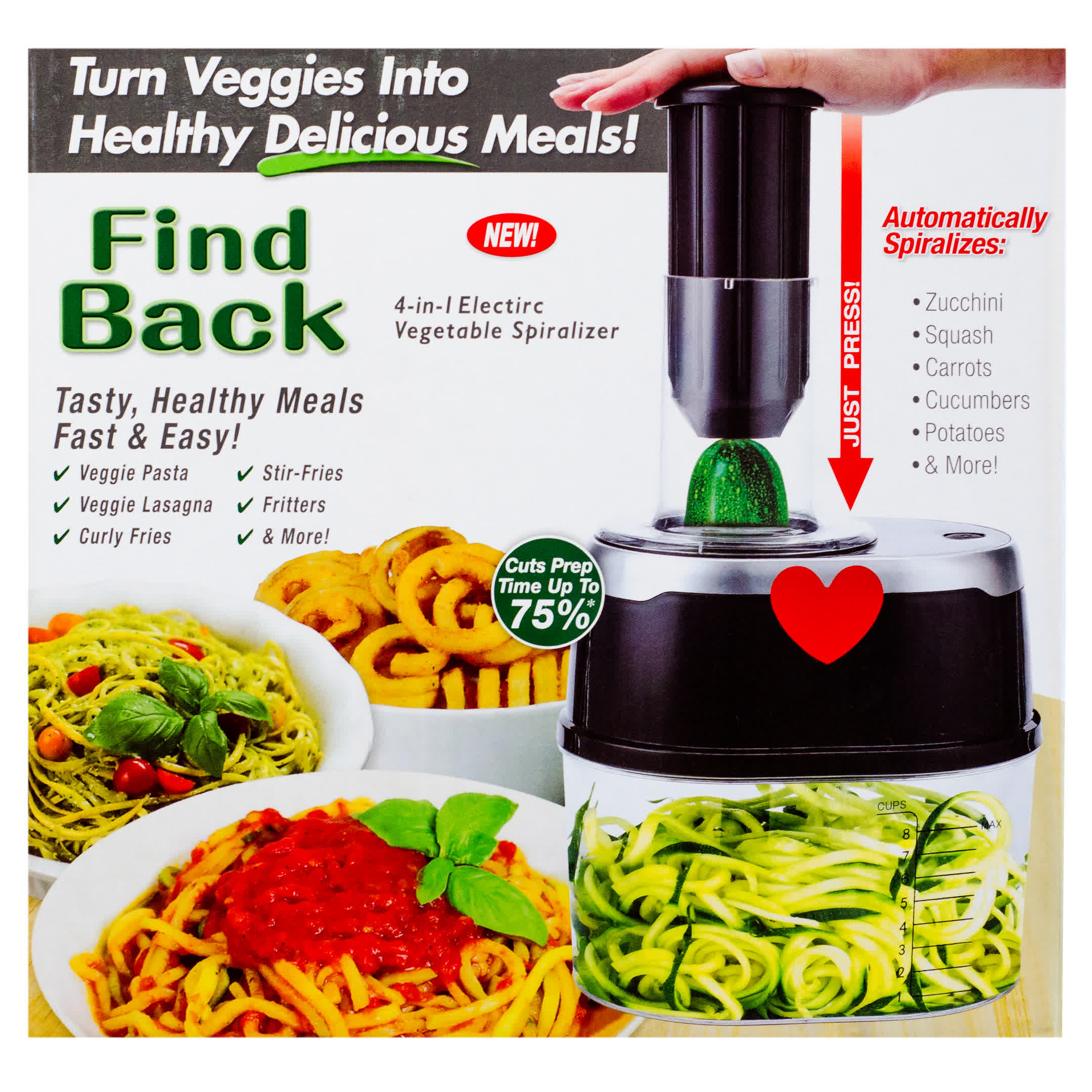 find back vegetable spiralizer