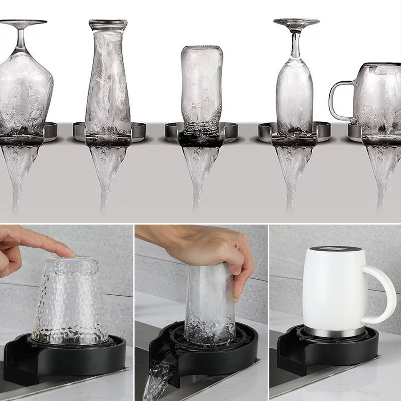 FOHEEL Glass Rinser Automatic Cup Washer Kitchen Tools&Gadgets Specialty  Tools Coffee Pitcher Cup Washing Tool Kitchen Gifts|Other Bar Tools| -  AliExpress